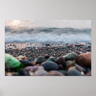 Póster Olas de mar relajantes