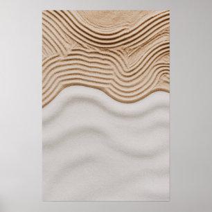 Póster Olas de serenidad - Minimalista Poster del patrón