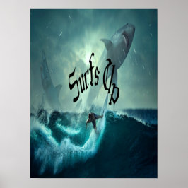 Póster Olas de tíos surfistas de California