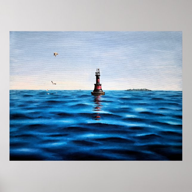 Póster Olas del Sinfón Mágico Marítimo del Mar Adriático (Frente)