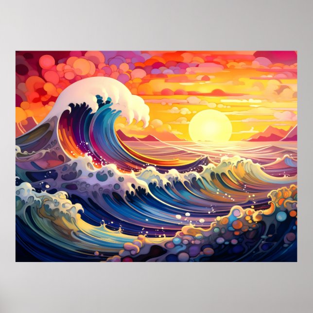 Póster Olas épicas 11 (Frente)