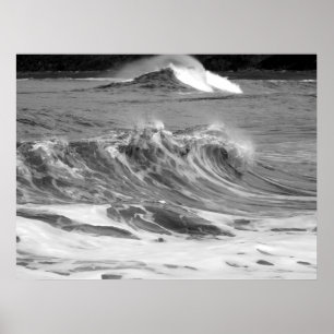 Póster Olas oceánicas