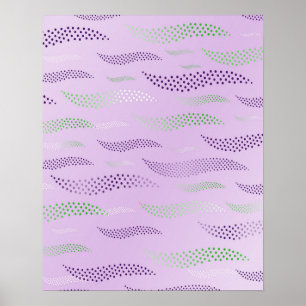 Póster Olas Tigre (patrón estilizado) 3