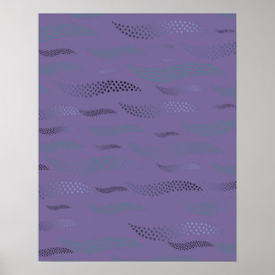 Póster Olas Tigre (patrón estilizado) 9