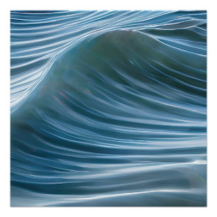 Póster Olas tranquilas de la capa marina 46