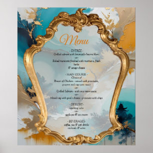 Póster Olas y paisajes orientales artísticos de Asia