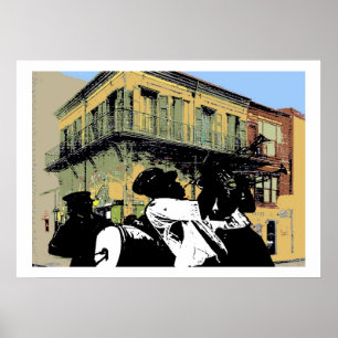 Póster Old Absinthe House Brass Band