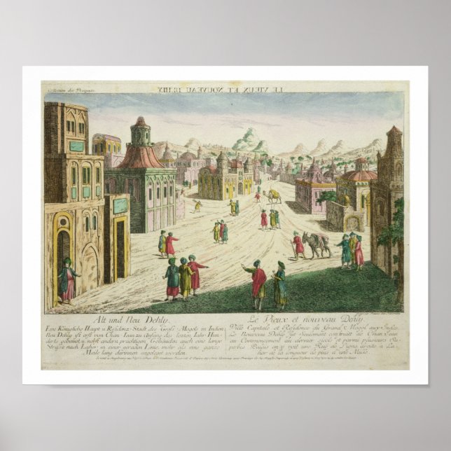 Póster Old and New Delhi (aquatint) (Frente)