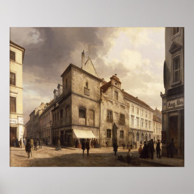 Póster Old Berlin City Hall, 1867 (Frente)