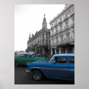 Póster Old cars in Havana
