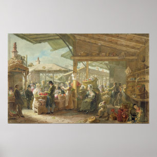 Póster Old Covent Garden Market, 1825