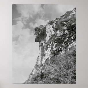 Póster Old Man of The Mountain, 1901. Vintage Photo