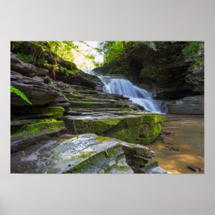Póster Old Mill Falls, Parque Estatal Robert Treman, NY