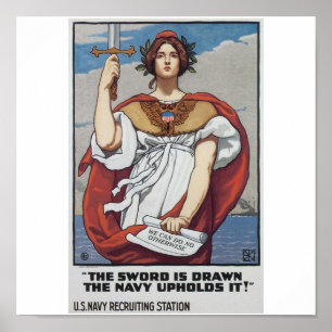 Póster Old Navy que recluta el poster circa 1917