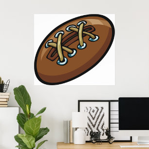 Póster Old Rugby Ball