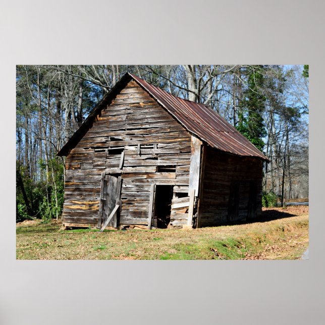 Póster Old Rustic Barn Shed (Frente)