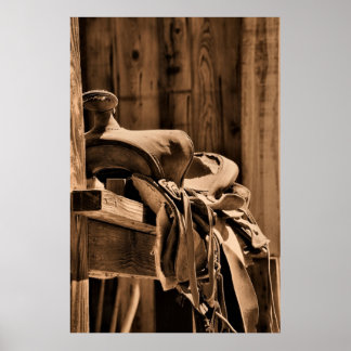Póster Old Saddle Canvas