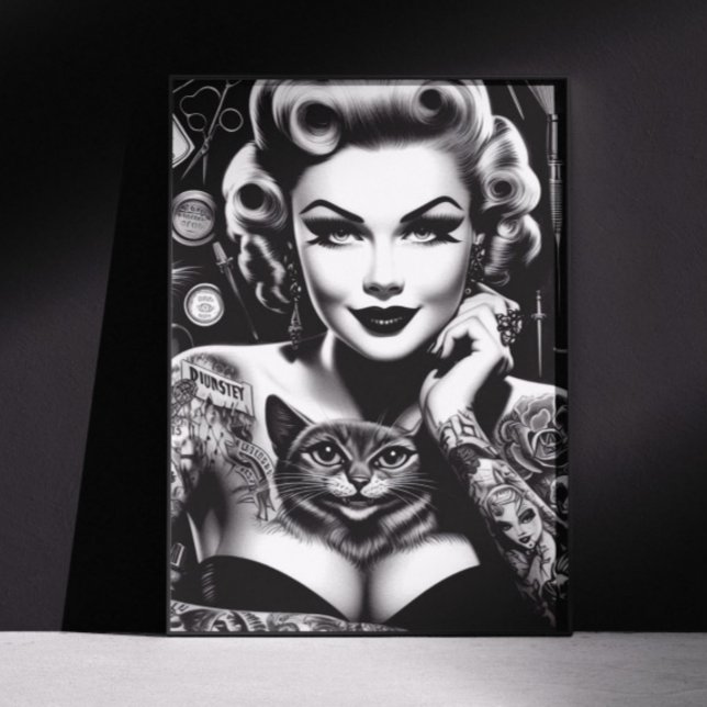 Póster Old School Alternative Tattooed Girl (Subido por el creador)