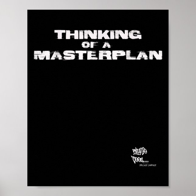 Póster Old School Rap Hip Hop Merch Masterplan Cita 80 (Frente)
