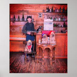 Póster Old Timey Photo Travis And Pups