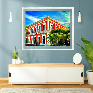 Póster Old Town Mexico Pictures Ancient Buildings