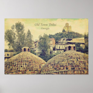 Póster Old Town Tbilisi, Georgia - poster