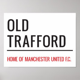 Póster Old Trafford Sign