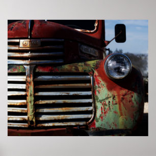 Póster Old Truck Grill