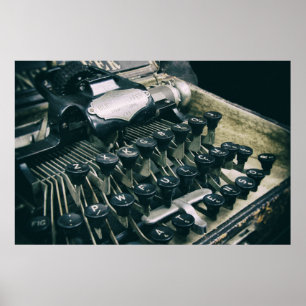 PÓSTER OLD TYPEWRITER