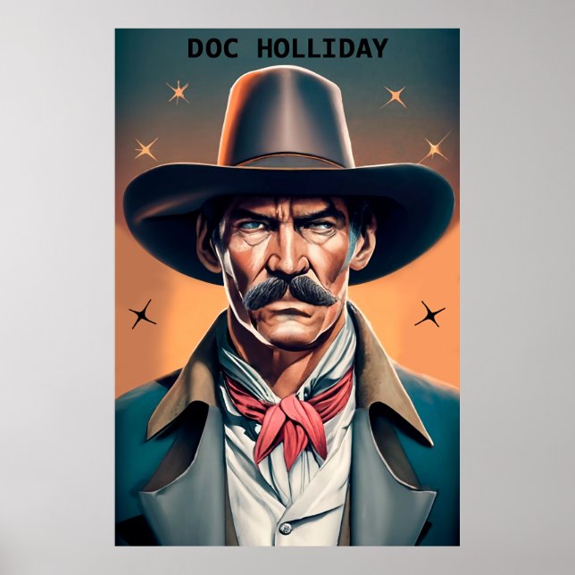 Póster Old West Legend Doc Holliday (Frente)