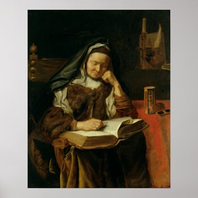 Póster Old Woman Sleeping (Frente)