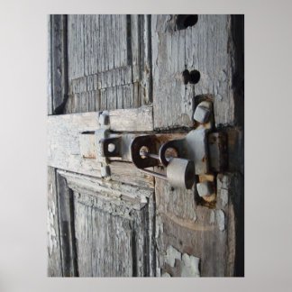 Póster Old Wooden Door