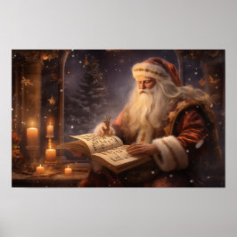 Póster Old World Santa