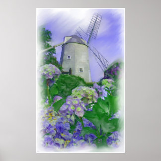 Póster Olde Cape Cod Windmill Oil Print (standard canvas)