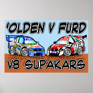 Póster Olden v Furd V8 SupaKars