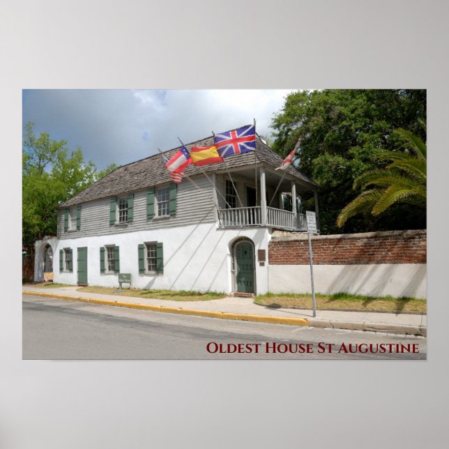 Póster Oldest House,St Augustine Florida (Frente)
