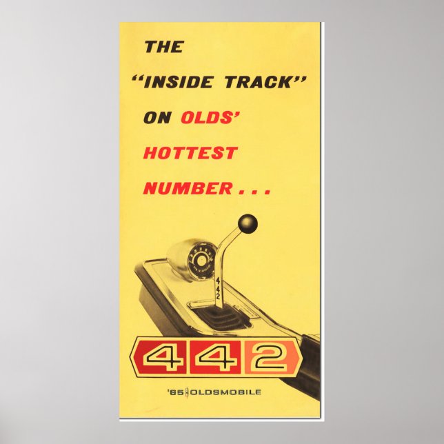 Póster Oldsmobile 442 - reproducción de páginas de carpet (Frente)