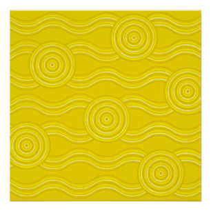Póster Oleada de arte aborigen