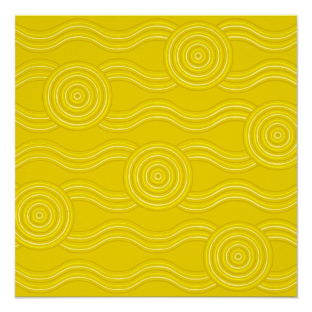 Póster Oleada de arte aborigen (Anverso)