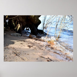 Póster Oleajes, Vida en la playa