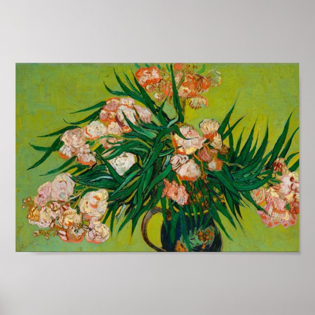 Póster Oleanders de Vincent van Gogh (Frente)