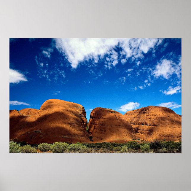 Póster Olgas, Parque Nacional Uluru, Territorio del Norte (Frente)