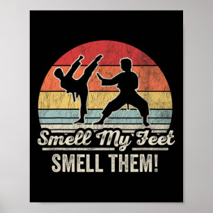 Póster Olía mis pies olía a ellos Karate Diversión