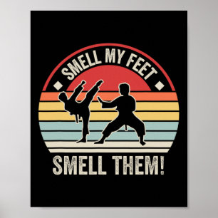 Póster Olía mis pies Olía a Karate Taekwondo