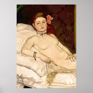 Póster Olimpia de Edouard Manet