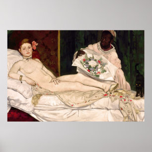 Póster Olimpia de Edouard Manet