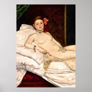 Póster Olimpia de Edouard Manet