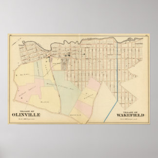 Póster Olinville, Wakefield, Nueva York