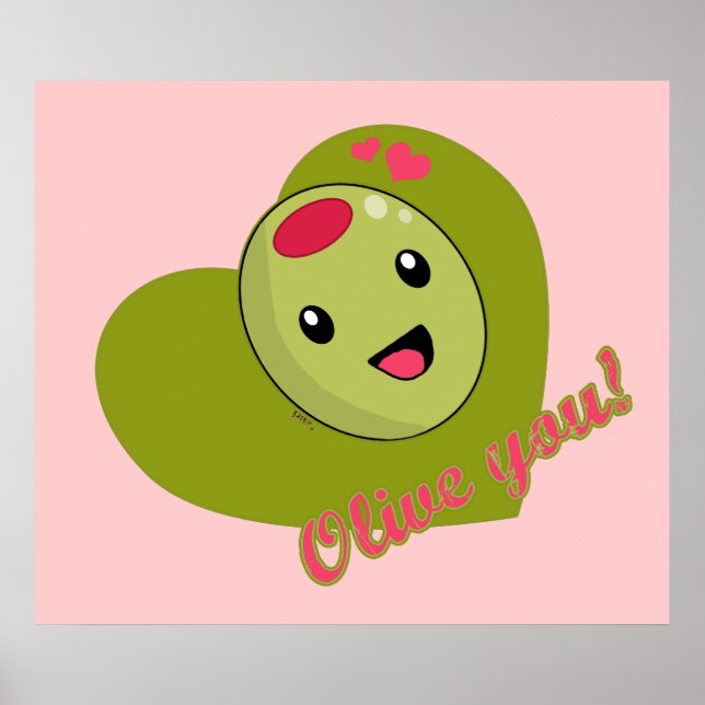 Póster Olivar al imprimir (Frente)