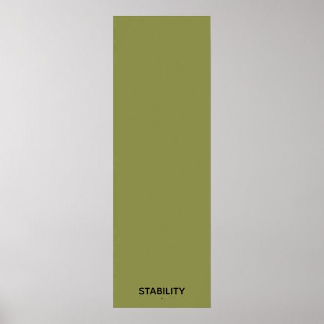 Póster Olive Green Stability Wish Poster (Frente)